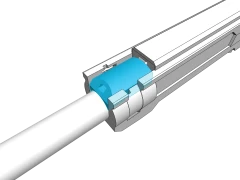 Press the barrel clamp into place. (Ensure correct orientation)