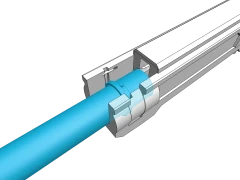 Slide barrel into place on the Upper. Ensure the 