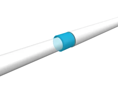 Take the printed gas port cover and slide it onto the barrel. It should be pretty snug. You may need to scale up/down slightly and re-print to get the proper fitment.