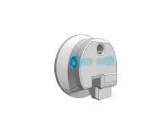 Attach latch with 2x M4 bolts
