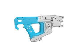 Align the lower with the grip, then slide into place.