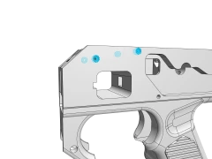 Grip: 6x M3 (Short), 4x M3 (Long)