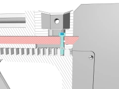 Attach spring to rod with 1x M3x16 bolt. Try to hold the spring flush with the magwell channel.
