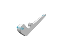Thread 2x M3 studs into Linkage A. Use red threadlocker or superglue if you used the SCS alunimum parts. The long stud goes on the straight end.