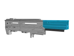 Finally, apply epoxy to mating surfaces and join final handguard part.