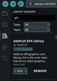 Open up the library manager by either clicking on the left side or under 