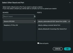 A popup may show up asking you to confirm the board type. Choose Generic RP2350. If you don't see this, its probably already selected.