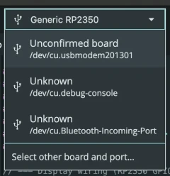 Select the unconfirmed board in the top-left board selector menu.